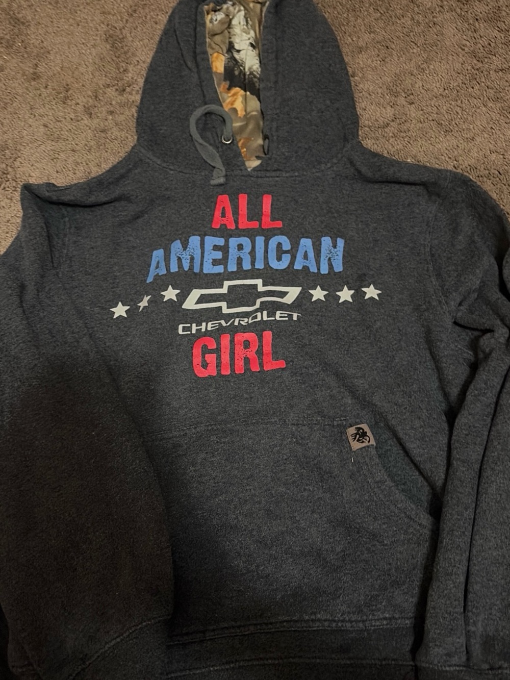All American Girl Dark Gray Hoodie